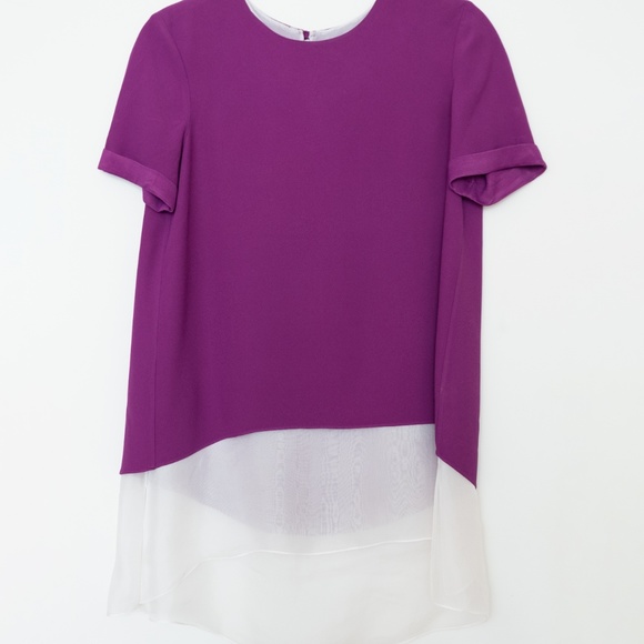 Ralph Lauren Collection - LUCINDA SILK-LAYER TOP - Picture 2 of 7